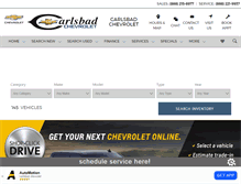Tablet Screenshot of carlsbadchevrolet.com